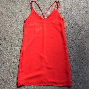 TOPSHOP Orange Dress Size 4
